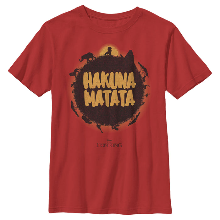 fifth sun Boy's Lion King Hakuna Matata Jungle Sun T-Shirt