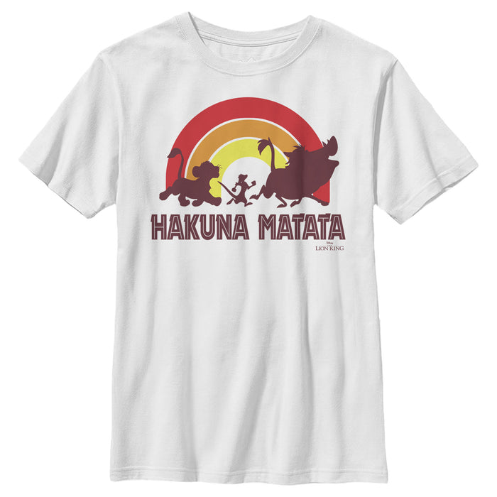 fifth sun Boy's Lion King Hakuna Matata Rainbow T-Shirt