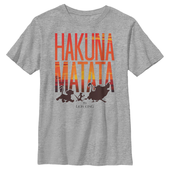 fifth sun Boy's Lion King Hakuna Matata Sunset T-Shirt