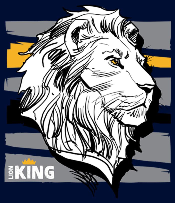 Fifth Sun Boy's Lion King Mufasa Stripe Profile T-Shirt