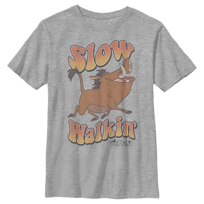 fifth sun Boy's Lion King Pumbaa Slow Walkin' T-Shirt