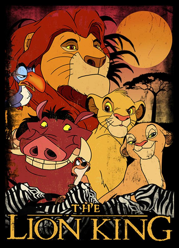 Fifth Sun Boy's Lion King Retro Distressed Friends T-Shirt