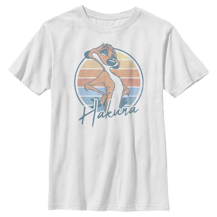 fifth sun Boy's Lion King Retro Hakuna Timon T-Shirt