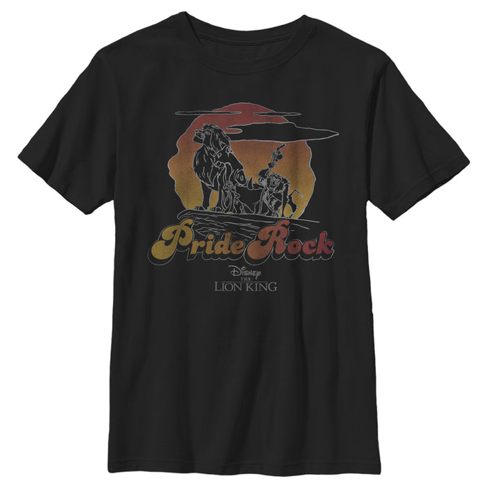 fifth sun Boy's Lion King Retro Pride Rock Line Art T-Shirt