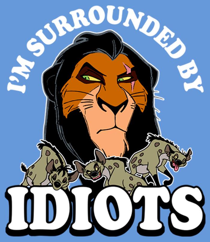 Fifth Sun Boy's Lion King Scar I'm Surrounded By Idiots Performance Tee