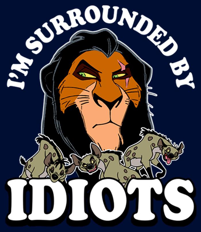 Fifth Sun Boy's Lion King Scar I'm Surrounded By Idiots T-Shirt
