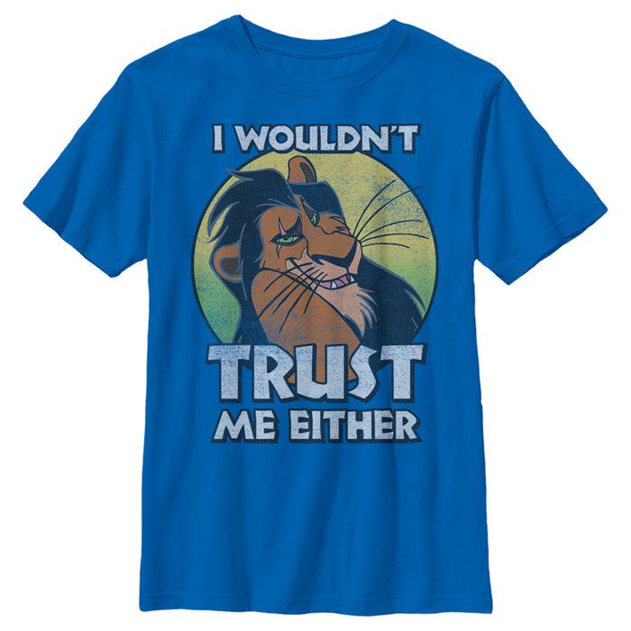 fifth sun Boy's Lion King Scar I Wouldn't Trust Me Either T-Shirt