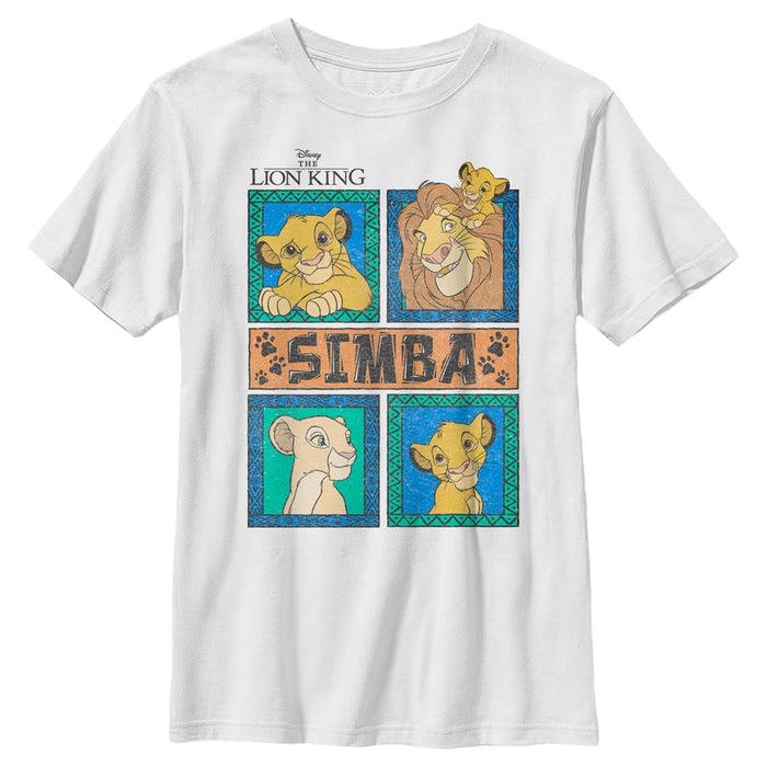 fifth sun Boy's Lion King Simba and Family Panels T-Shirt