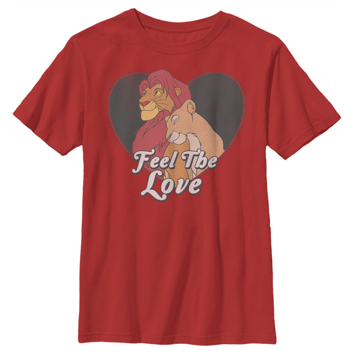 fifth sun Boy's Lion King Simba and Nala Feel The Love T-Shirt