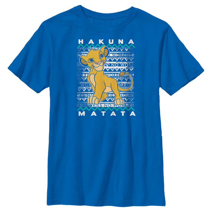 Fifth Sun Boy's Lion King Simba Diagonal Stripe T-Shirt