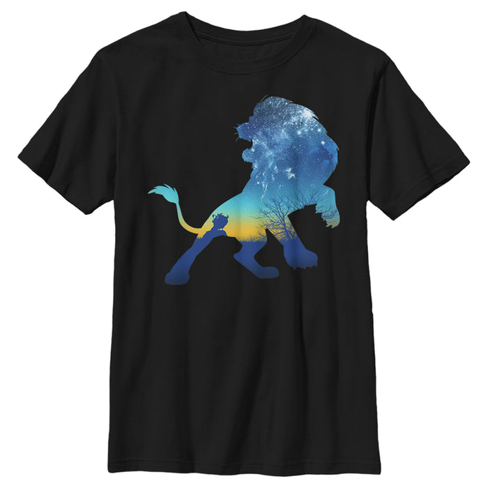 fifth sun Boy's Lion King Simba Sky Silhouette T-Shirt