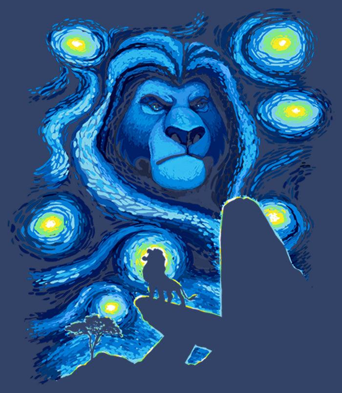 Fifth Sun Boy's Lion King Starry Night Pride Rock Pull Over Hoodie