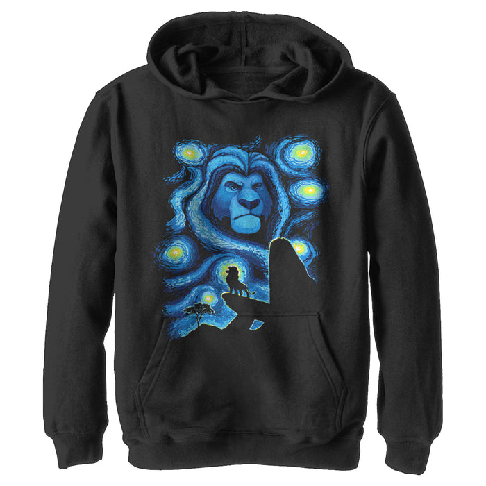 fifth sun Boy's Lion King Starry Night Pride Rock Pull Over Hoodie