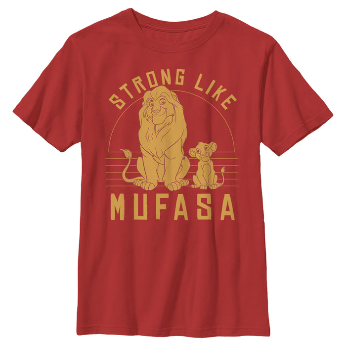 fifth sun Boy's Lion King Strong Like Father Mufasa T-Shirt