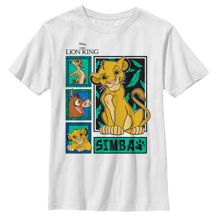 fifth sun Boy's Lion King Three Best Friends Panel T-Shirt