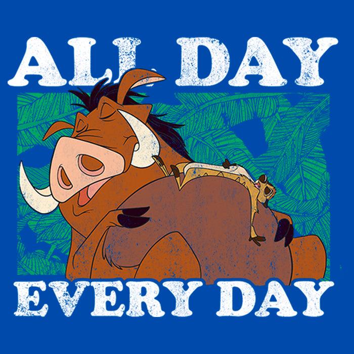 Fifth Sun Boy's Lion King Timon And Pumbaa All Day Everyday T-Shirt