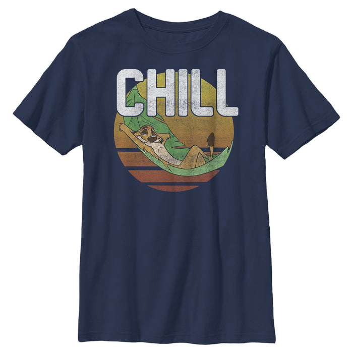 fifth sun Boy's Lion King Timon Distressed Chill T-Shirt