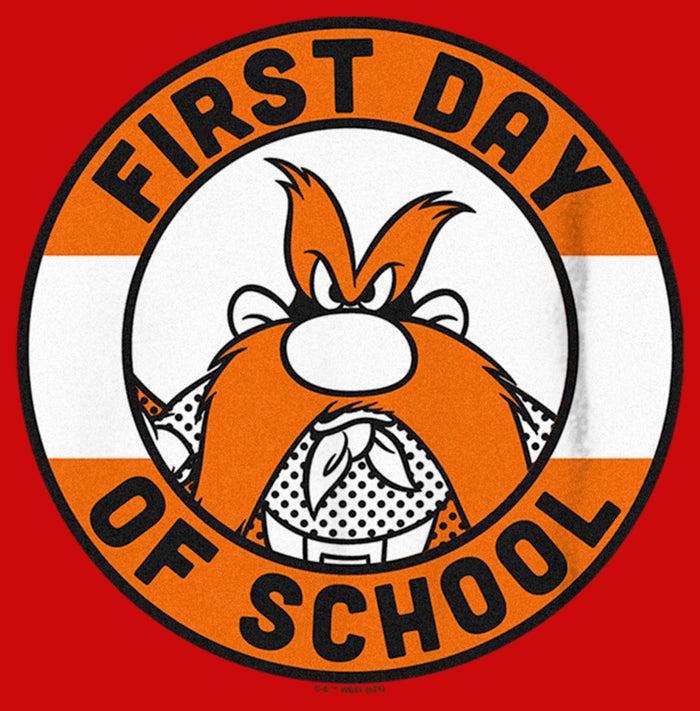 Fifth Sun Boy's Looney Tunes Back To School Yosemite Sam T-Shirt
