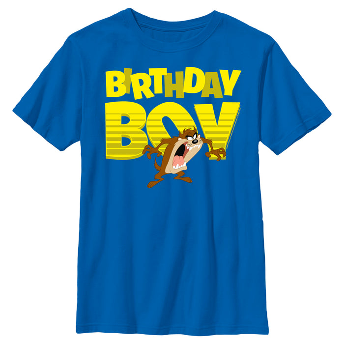 fifth sun Boy's Looney Tunes Birthday Boy Taz T-Shirt
