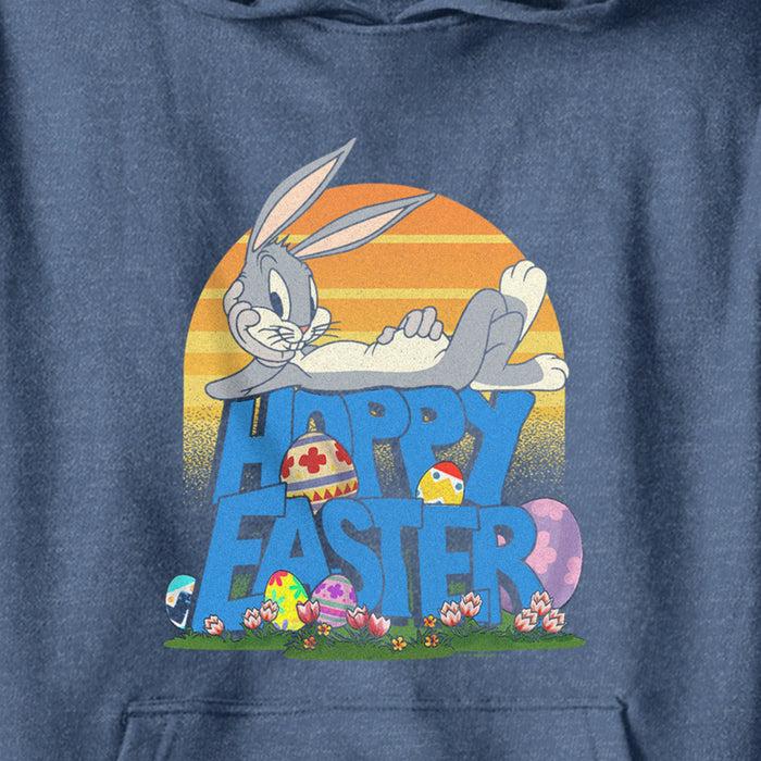 Fifth Sun Boy's Looney Tunes Bugs Bunny Happy Easter Pull Over Hoodie