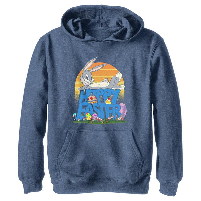 fifth sun Boy's Looney Tunes Bugs Bunny Happy Easter Pull Over Hoodie