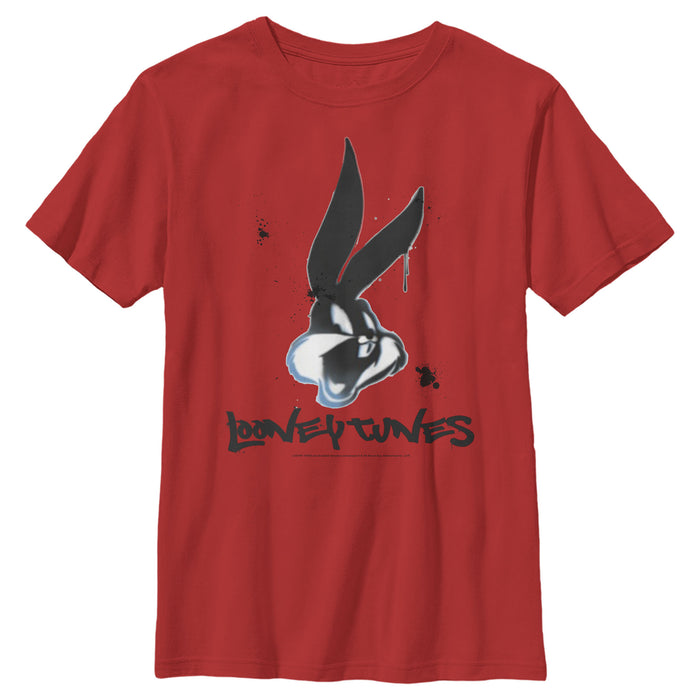 fifth sun Boy's Looney Tunes Bugs Gradient Paint T-Shirt