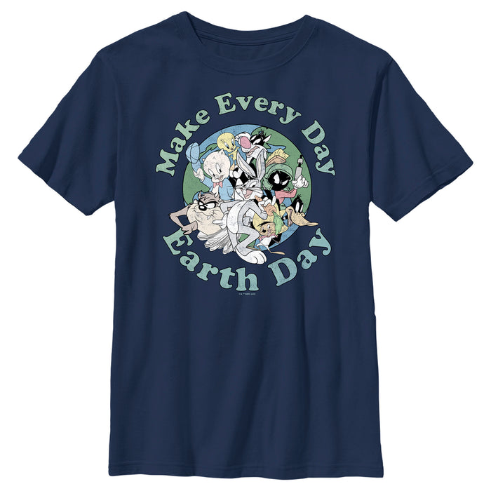 fifth sun Boy's Looney Tunes Every Day Is Earth Day Gang T-Shirt
