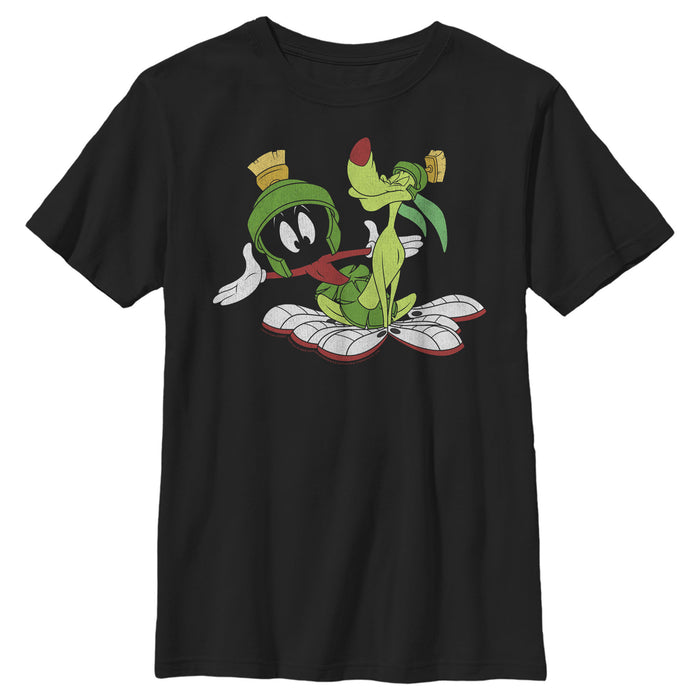 fifth sun Boy's Looney Tunes Marvin The Martian and K-9 Portrait T-Shirt