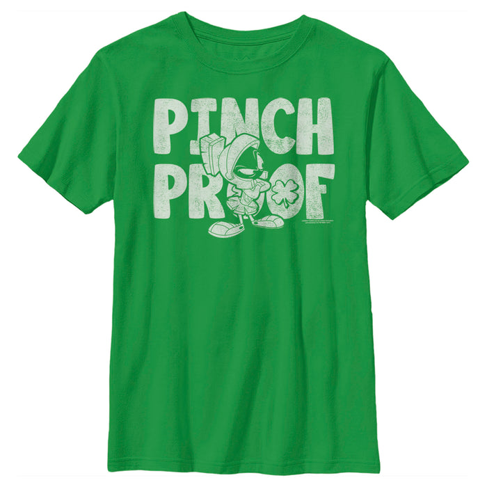 fifth sun Boy's Looney Tunes St. Patrick's Day Marvin the Martian Pinch Proof T-Shirt