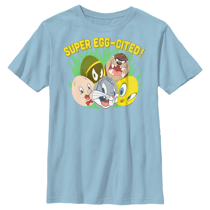 fifth sun Boy's Looney Tunes Super Egg-Cited Group Portrait T-Shirt