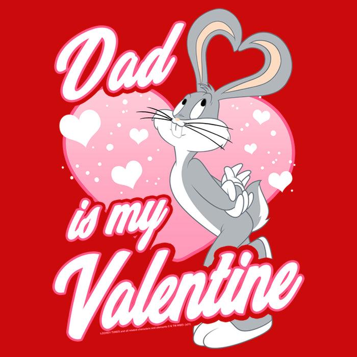 Fifth Sun Boy's Looney Tunes Valentine's Day Bugs Bunny Dad Is My Valentine T-Shirt