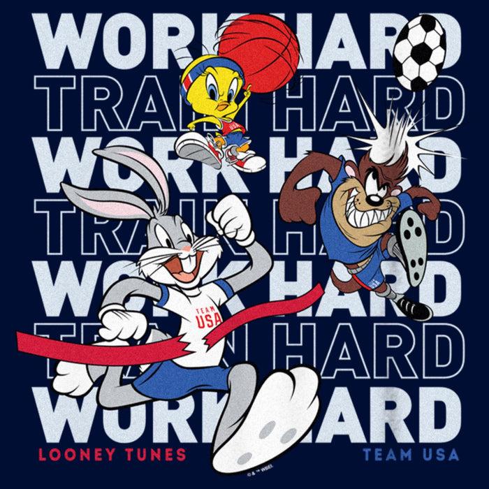 Fifth Sun Boy's Looney Tunes Work Hard Crew T-Shirt