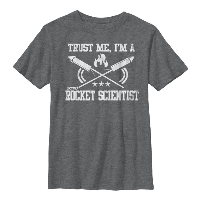 fifth sun Boy's Lost Gods Bottle Rocket Scientist T-Shirt