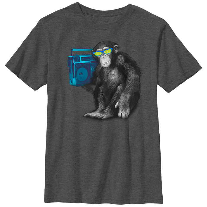 fifth sun Boy's Lost Gods Chimpanzee Boombox T-Shirt