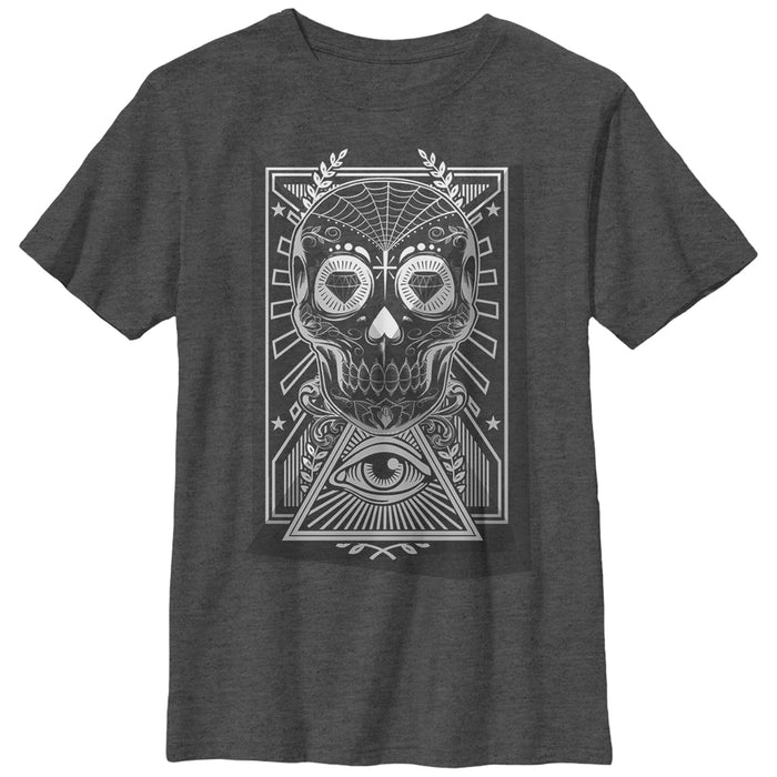 fifth sun Boy's Lost Gods Diamond Sugar Skull T-Shirt
