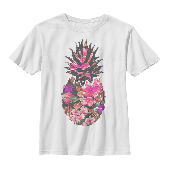 fifth sun Boy's Lost Gods Floral Print Pineapple T-Shirt