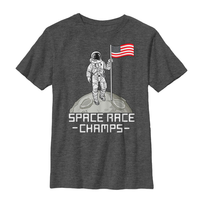 fifth sun Boy's Lost Gods Fourth of July Space Race Champs T-Shirt