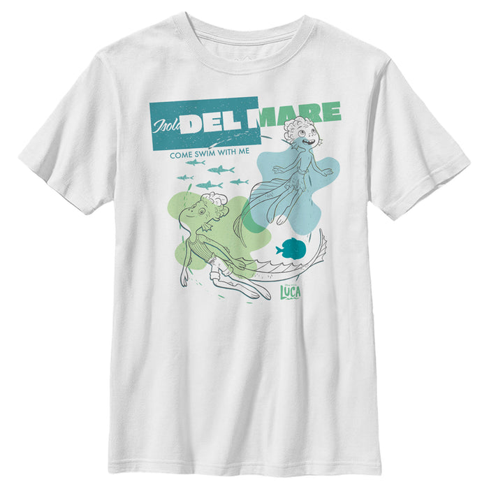 fifth sun Boy's Luca Isola Del Mare Come Swim With Me T-Shirt
