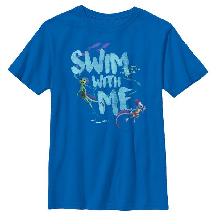 fifth sun Boy's Luca Swim With Me Sea Monsters T-Shirt