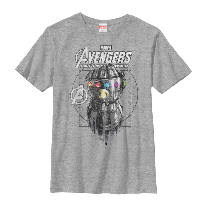 fifth sun Boy's Marvel Avengers: Avengers: Infinity War Gauntlet Drip T-Shirt