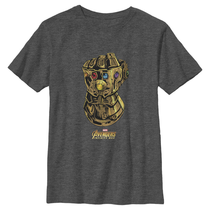 fifth sun Boy's Marvel Avengers: Avengers: Infinity War Power Gauntlet T-Shirt