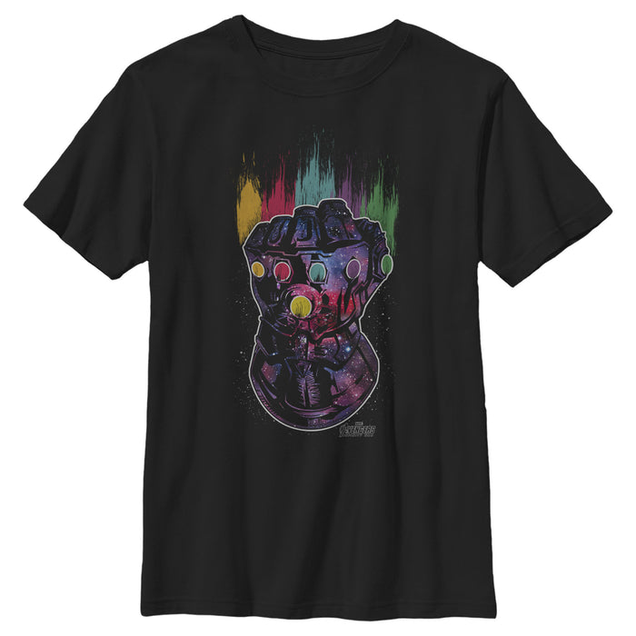 fifth sun Boy's Marvel Avengers: Avengers: Infinity War Rainbow Streak Gauntlet T-Shirt