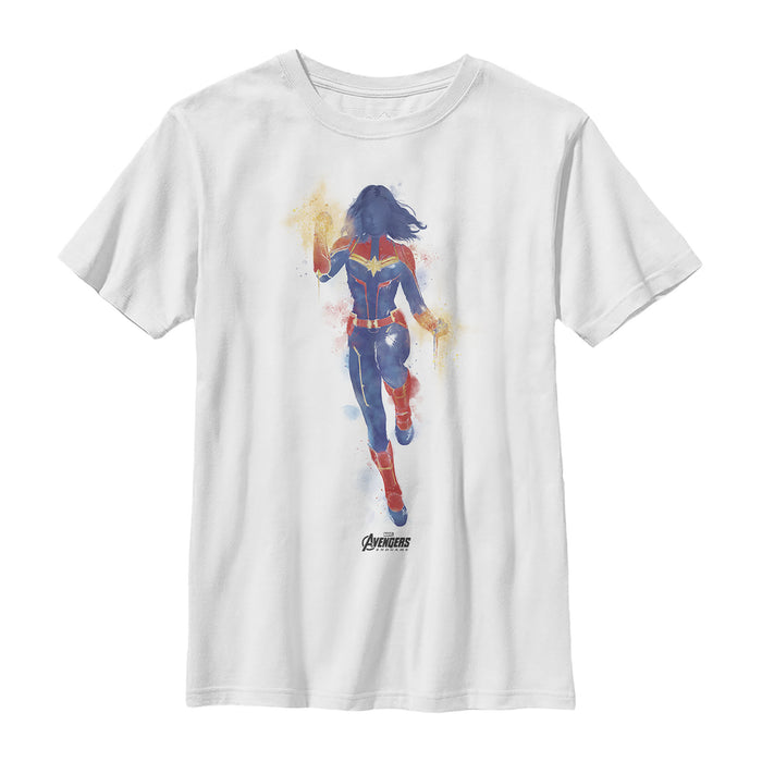 fifth sun Boy's Marvel Avengers: Endgame Captain Marvel Spray Paint T-Shirt