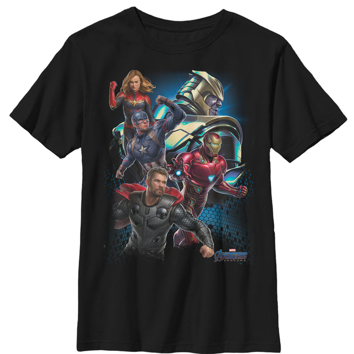 fifth sun Boy's Marvel Avengers: Endgame Earth's Heroes T-Shirt