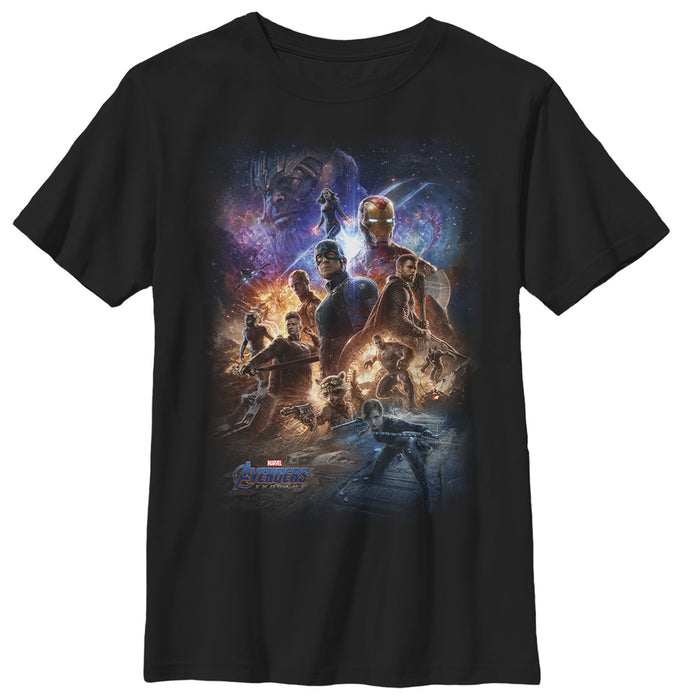 fifth sun Boy's Marvel Avengers: Endgame Galactic Team T-Shirt