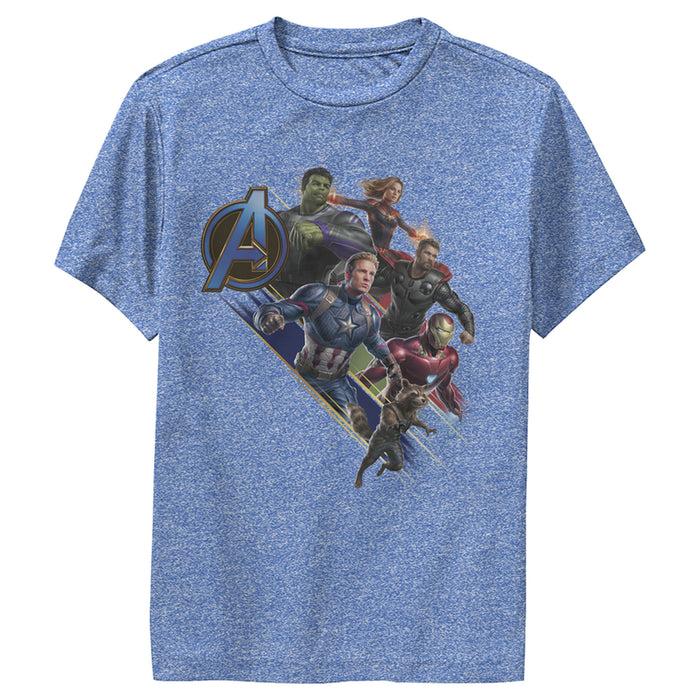 fifth sun Boy's Marvel Avengers: Endgame Hero Streaks Performance Tee