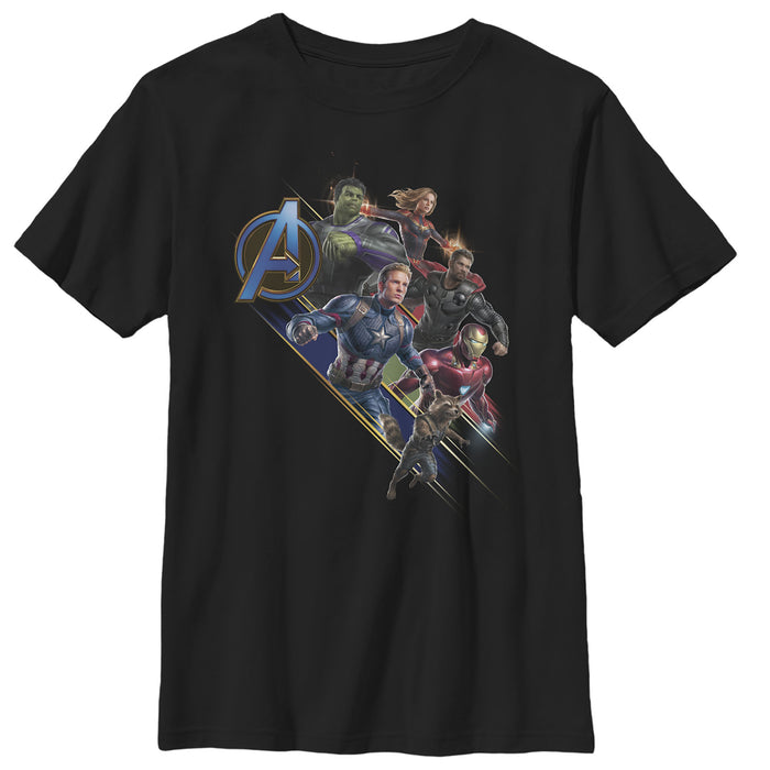 fifth sun Boy's Marvel Avengers: Endgame Hero Streaks T-Shirt