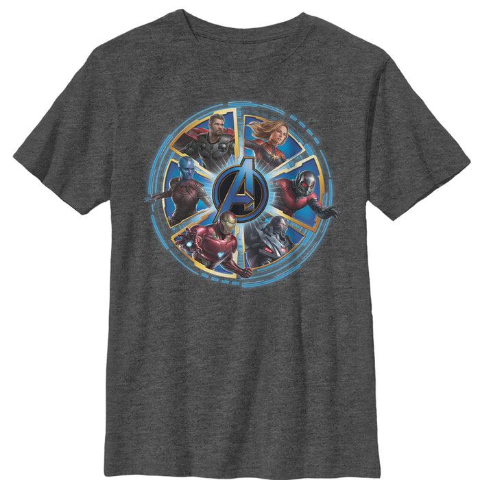 fifth sun Boy's Marvel Avengers: Endgame Hero Wheel T-Shirt