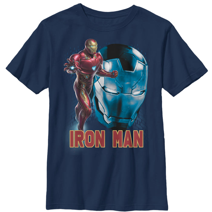 fifth sun Boy's Marvel Avengers: Endgame Iron Man Helmet T-Shirt
