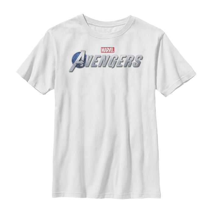 Fifth Sun Boy's Marvel Avengers Game Text Logo T-Shirt